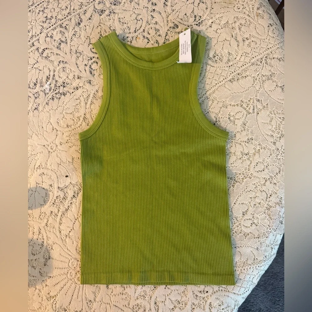 No Boundaries Juniors Seamless Tank Top, Women's Size XS (1) Deco Green